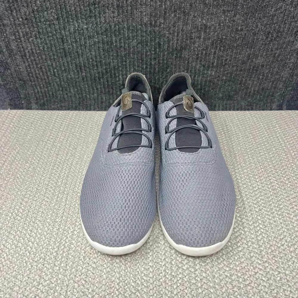 Olukai Alapa Li Mesh Slip On Boat Shoes Waterproof Grey Mens Size 12 US